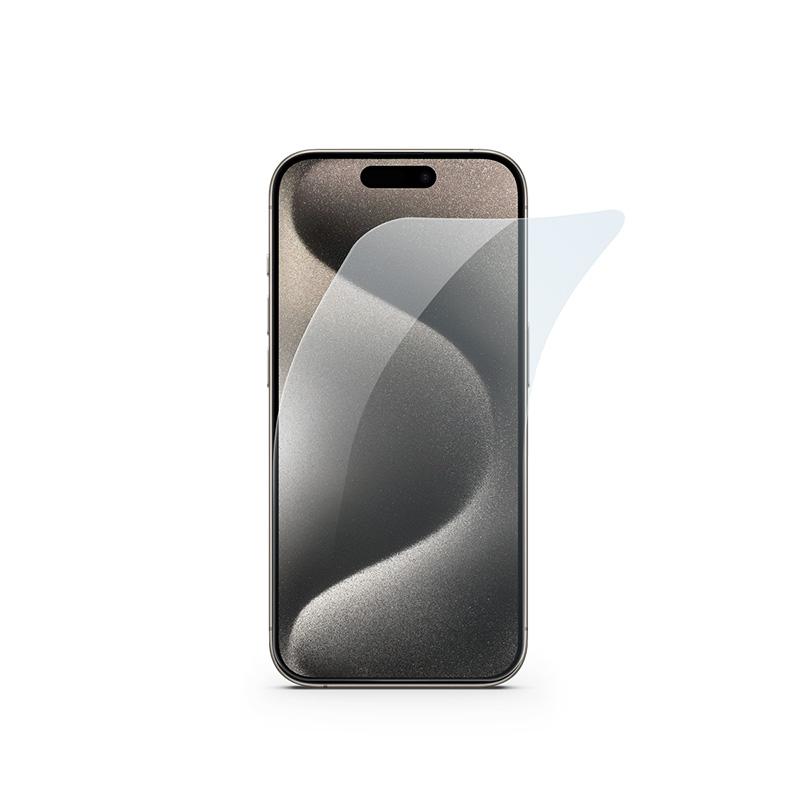 31670-epi-ph-sp04-ip15 Epico 3D+ Glass Blue Light Protection with installation frame iPhone 16