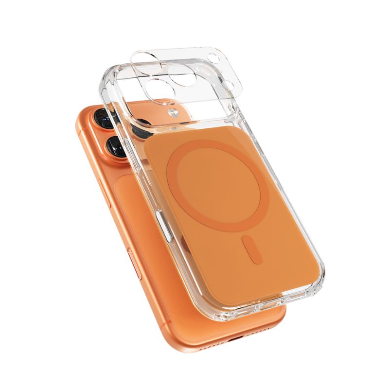 35717-epi-ph-c124-ip17pro-org_1 Epico Tile Mag+ Case | iPhone 17 Pro | Cosmic Orange | Qi2 & MagSafe Compatible | Camera Island Protector