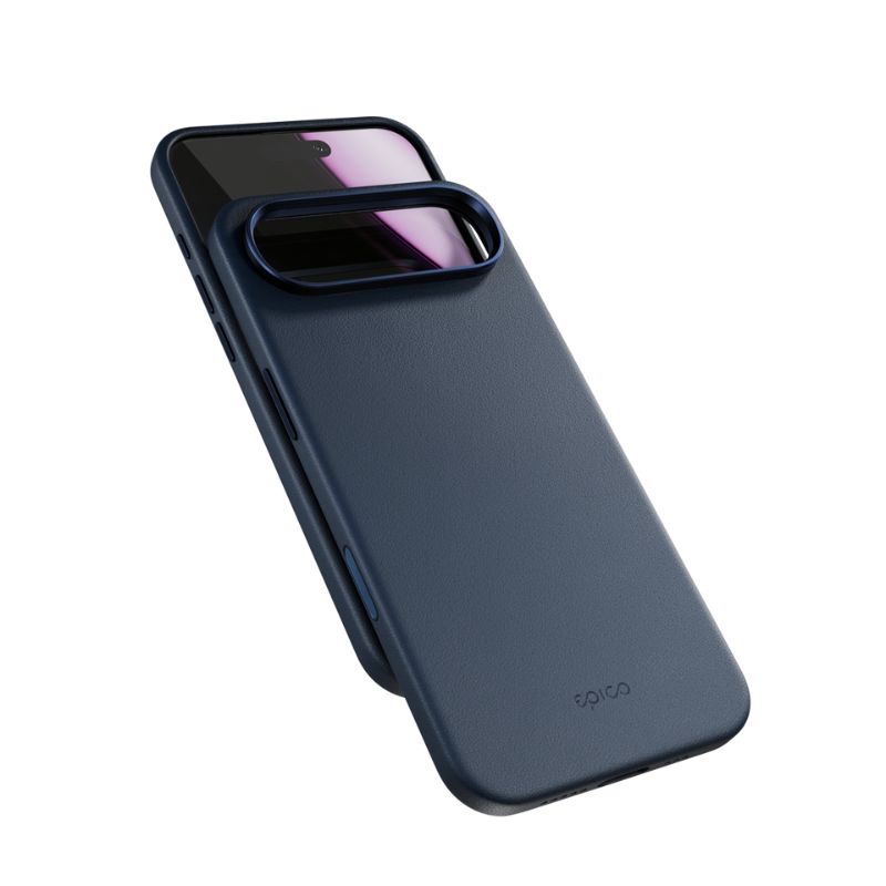 Epico Mag+ kožený kryt iPhone 17 Air - modrá