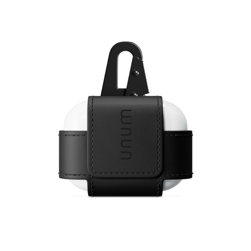 UNUM LeatherShield Verso Earphones Cover For AirPods Pro & Pro 2 - černá