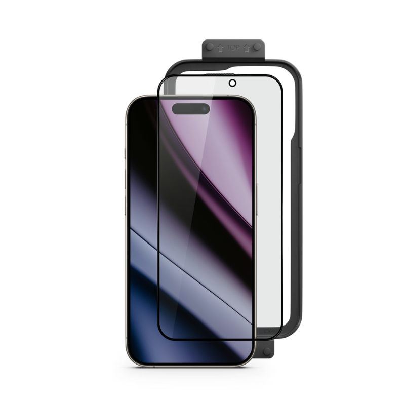 32044-epi-ph-sp48-ip15pro-02 Epico AntiBlue 3D Glass for iPhone 16 with installation frame