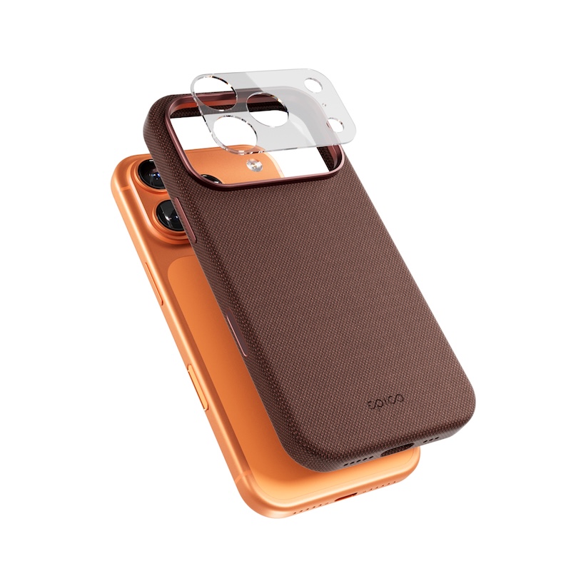 Epico SolidWoven Pro Mag+ Case | iPhone 17 Pro | Qi2 & MagSafe Compatible | Sienna | Camera Island Protection