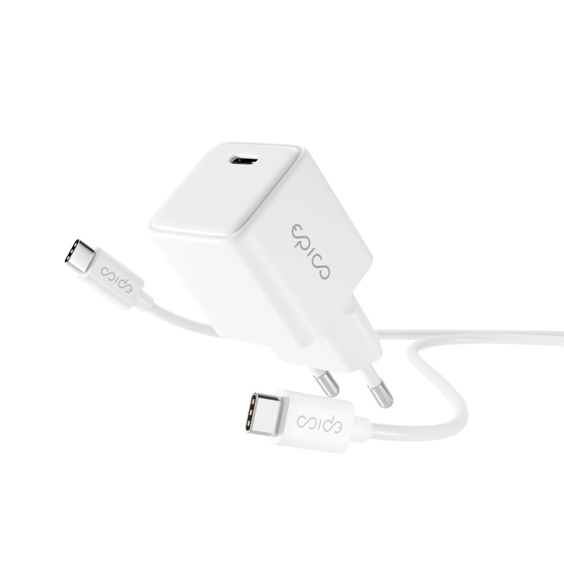 Epico UltraBoost GaN 30W Wall Charger EA30 | White | Ultra-compact & Lightweight Design