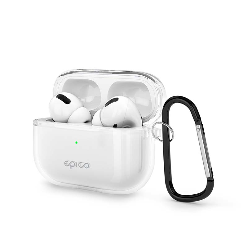 Epico Transparent Cover pro Airpods Pro - bílá transparentní