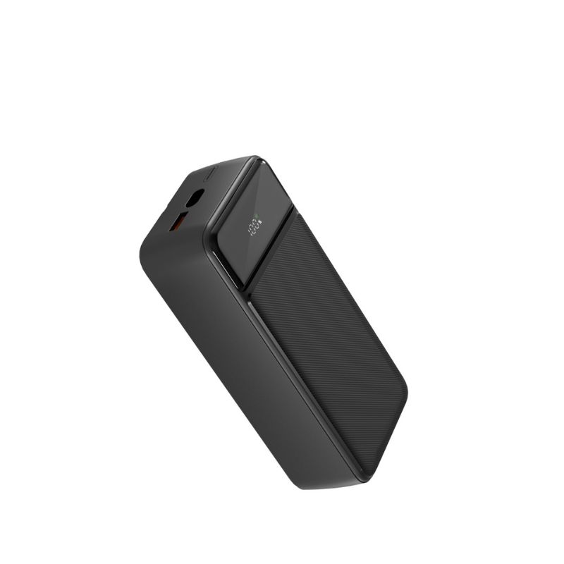 Spello ForcePack 30000mAh Power Bank SP31 | with 3 Integrated Cables | Black | 4 Outputs | Low Power Mode