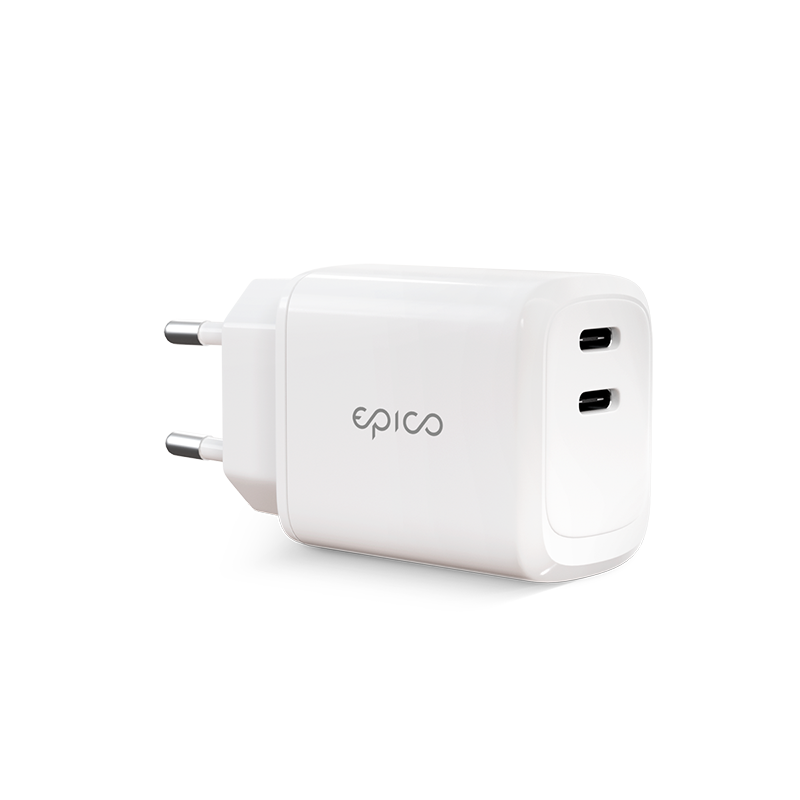 EPICO 45W Dual Charger - bílá