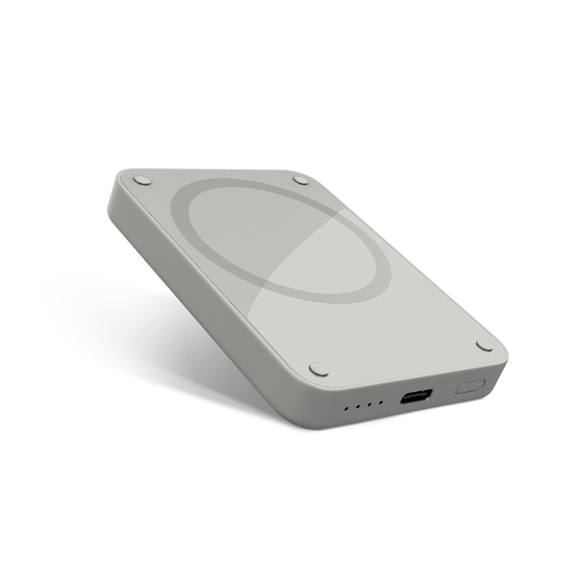 26214-epi-ph-pb09-gre-01 Epico 4200mAh Magnetic Wireless Power Bank - Hellgrau