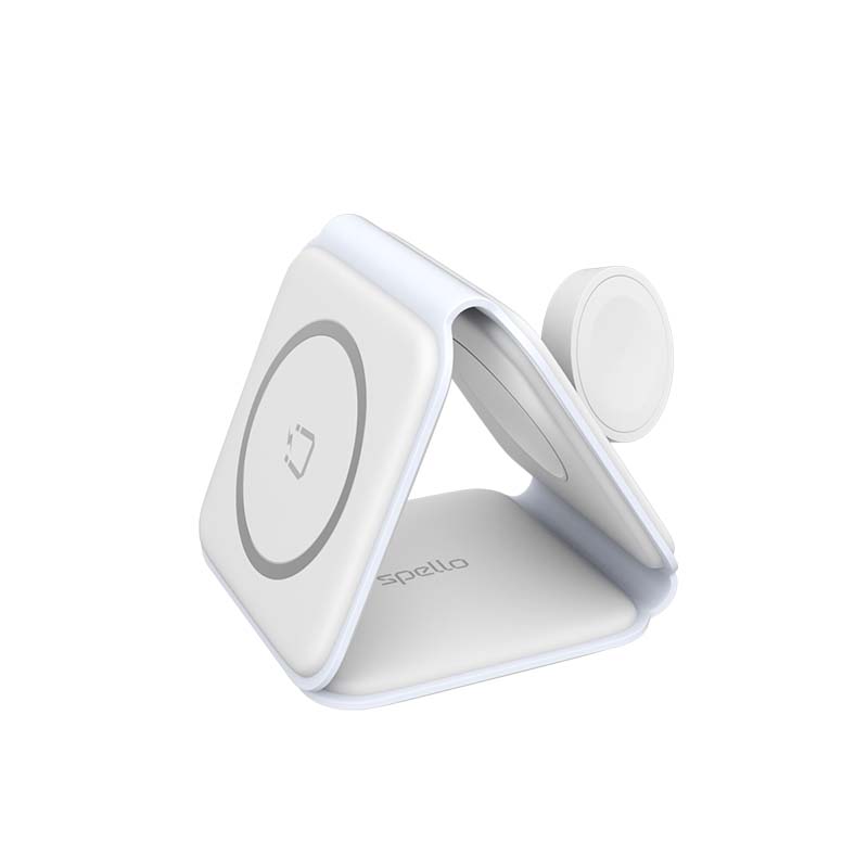 Spello by Epico 3in1 Portable Wireless Charger - white