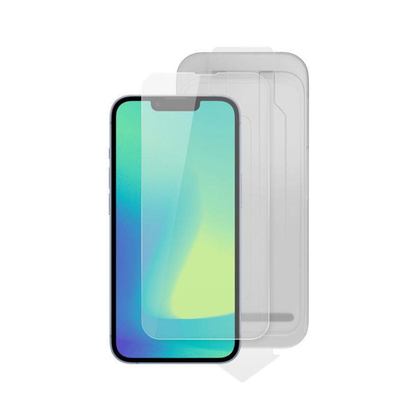 Spello Clear Glass for iPhone 13/13Pro/14/SE (2025) - 2pcs with dust-free applicator