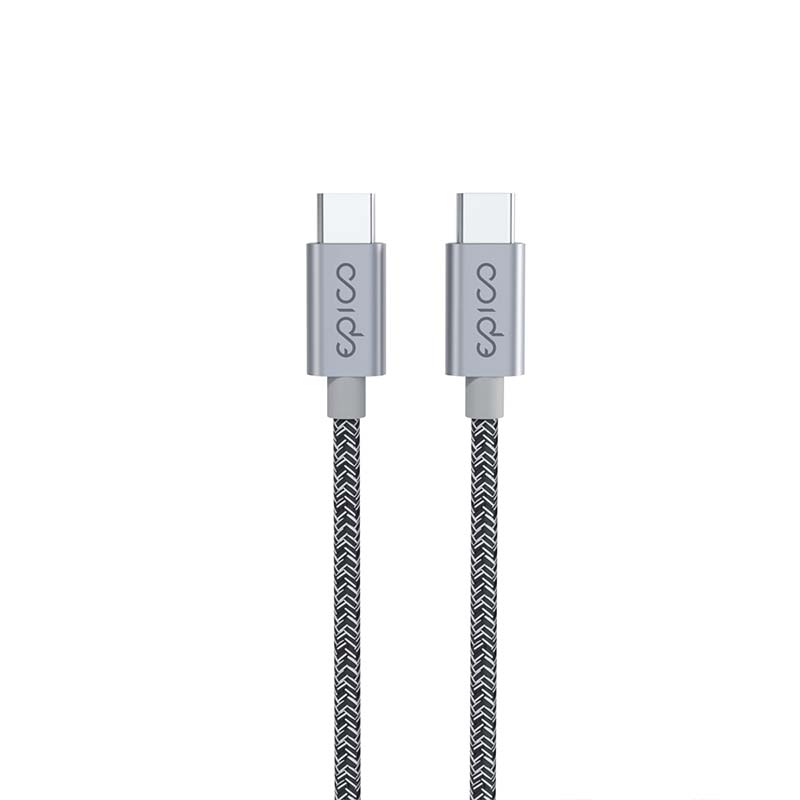 Epico Braided Cable - USB-C to USB-C 1.2m - space grey