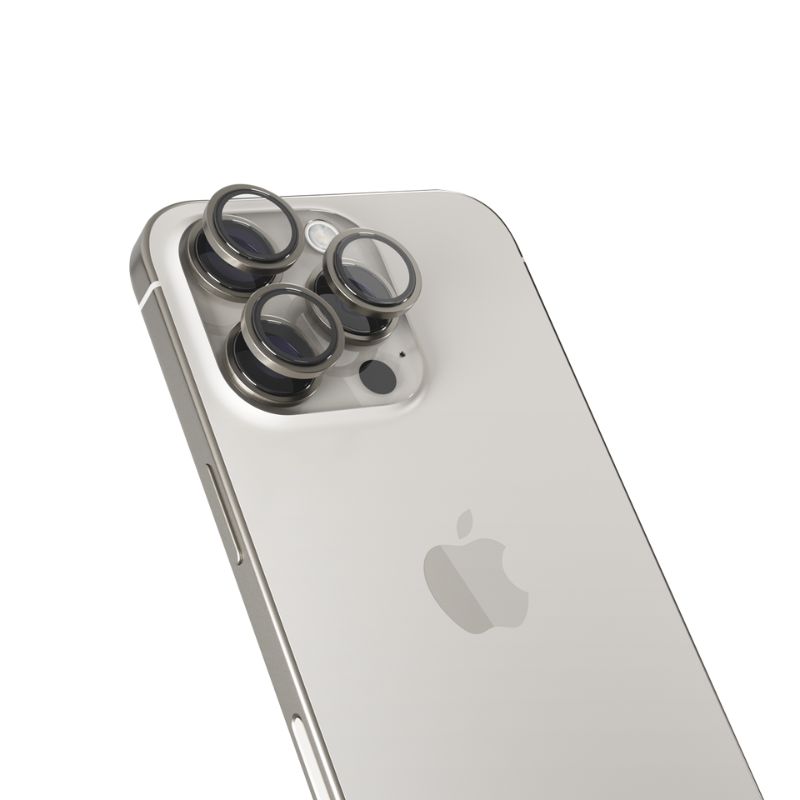 Epico Aluminium Lens Protector for Apple iPhone 16 Pro/16 Pro Max - přírodní titan