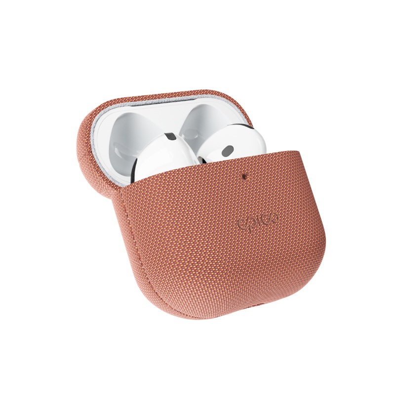 Epico SolidWoven Case AirPods 4/4 (ANC)/5/5 (ANC) | Qi2 & MagSafe kompatibilní | siensky hnědá | ochrana proti nárazům a poškrábání