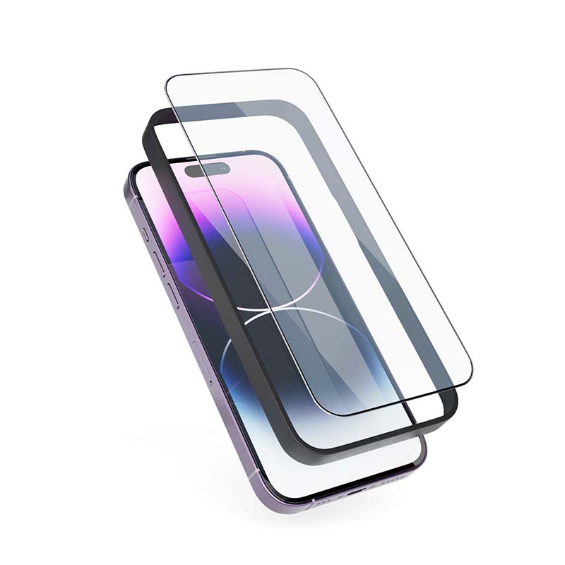 Epico Edge To Edge Glass - 2 pack with installation frame iPhone 13 Pro Max / iPhone 14 Plus