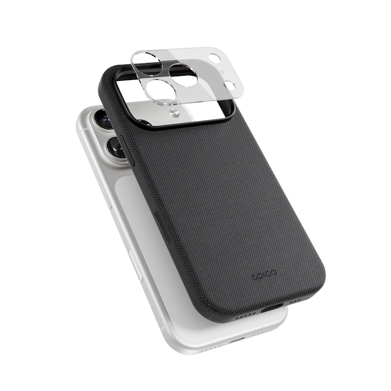 36296-epi-ph-c128-ip17pro-bla-01 Epico SolidWoven Pro Mag+ Case | iPhone 17 Pro Max | Qi2 & MagSafe Compatible | Black | Camera Island Protection