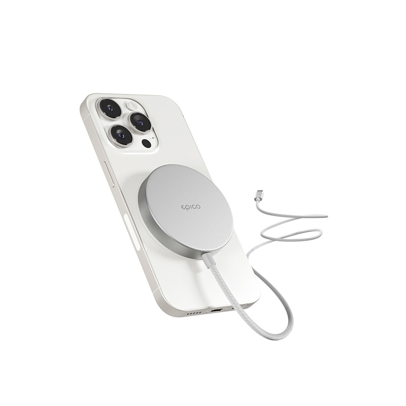 31013-epi-ph-wcha34-01 Epico Qi2 Charging Pad Mag+
wireless charging 15W - stříbrná