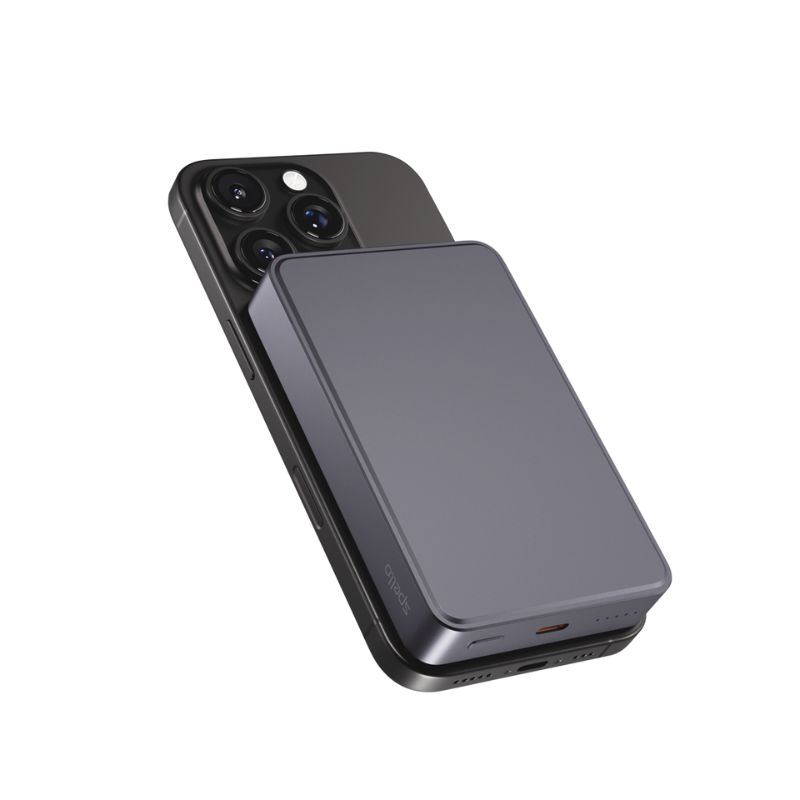 33204-spell-ph-sm71_1 Spello ForcePack Alu 10000mAh Magnetic Wireless Power Bank SM71 - vesmírně šedá