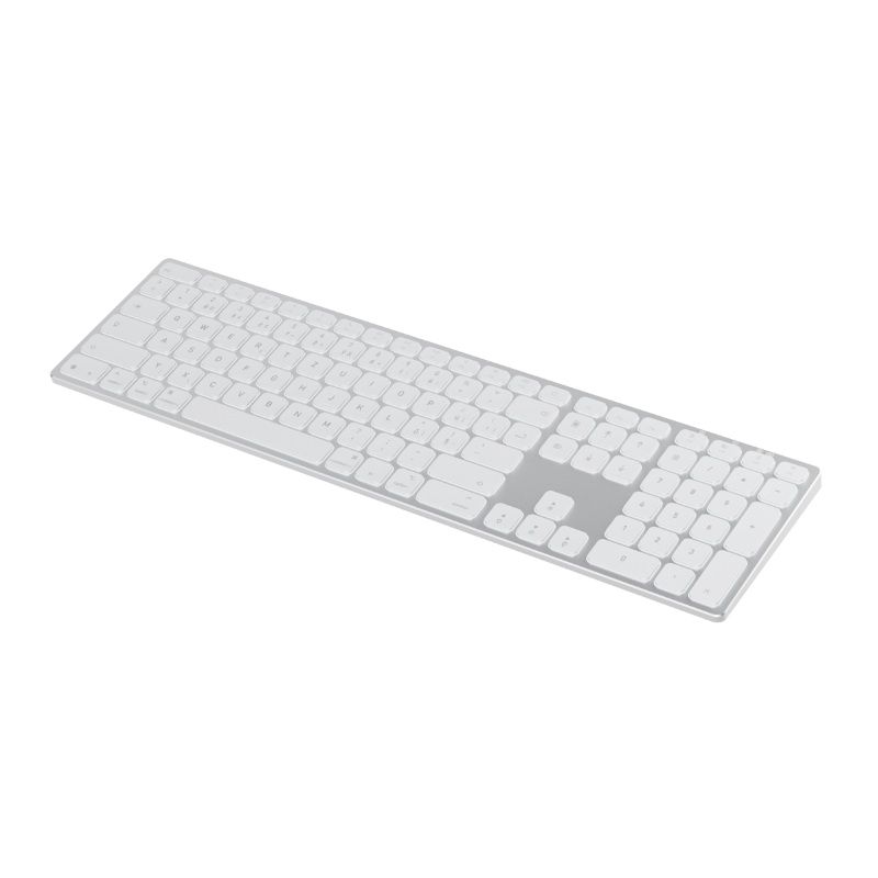 Epico UltraBoard Backlit Alu Wireless Keyboard EK25 for Mac | HU | Silver | Numeric Keypad | Quiet Typing