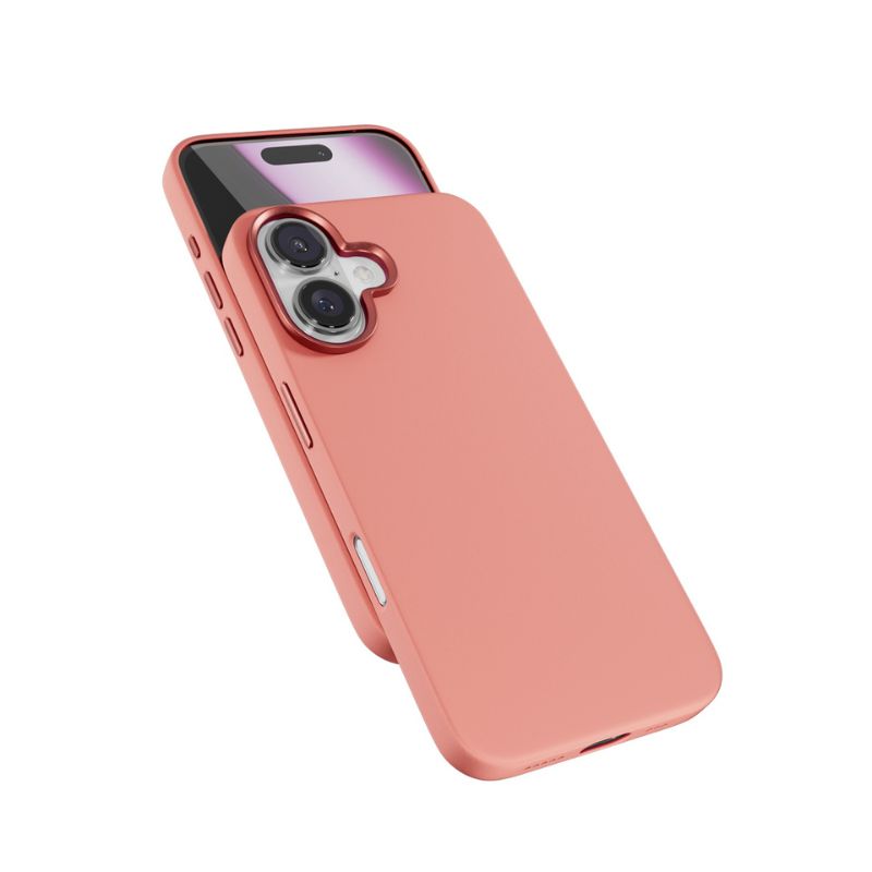 Epico Mag+ Silicone Case Pro iPhone 16 - broskově růžová