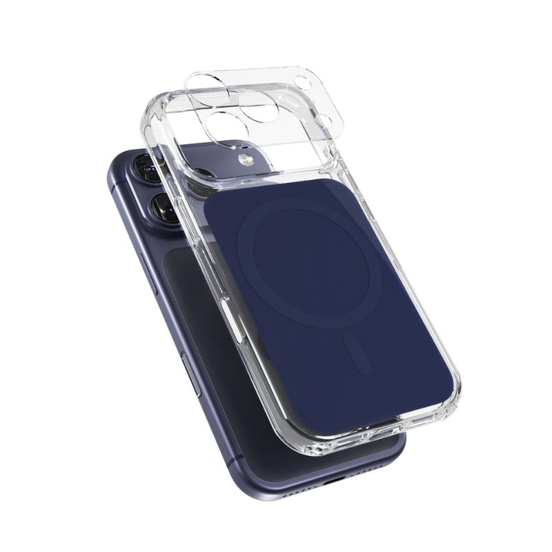 35716-epi-ph-c124-ip17pro-dblu_1 Epico Tile Mag+ Case | iPhone 17 Pro | Deep Blue | Qi2 & MagSafe Compatible | Camera Island Protector