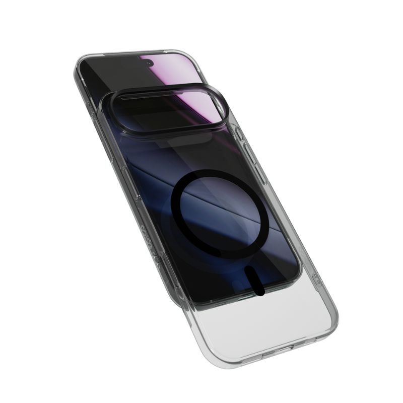 34791-epi-ph-c119_ip17air_bla_1 Epico SlimGlass Pro Mag+ Case | iPhone Air | Transparent/Black | Qi2 & MagSafe Compatible