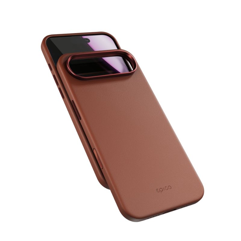 Epico Mag+ Leather Case iPhone 17 Air - brown