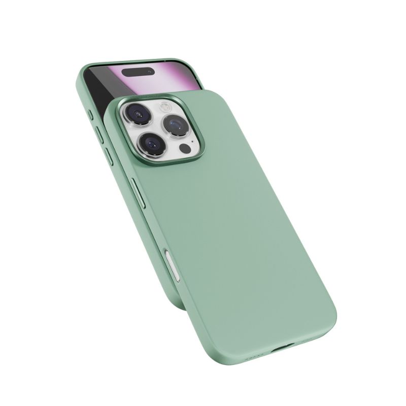 Epico Mag+ Silicone Case Pro iPhone 16 Pro - mátově zelená