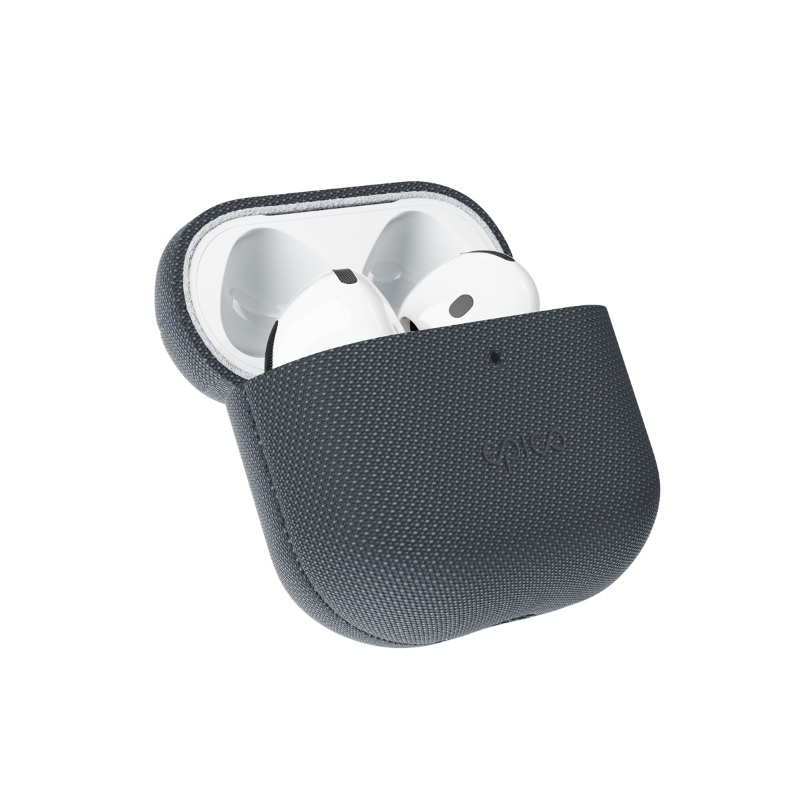 Epico SolidWoven Case AirPods 4/4 (ANC)/5/5 (ANC) | Qi2 & MagSafe kompatibilní | černá | ochrana proti nárazům a poškrábání