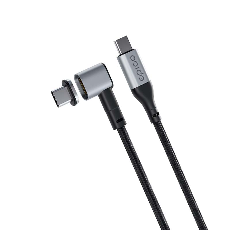 EPICO Magnetic Braided Data Cable USB-C to USB-C - šedá