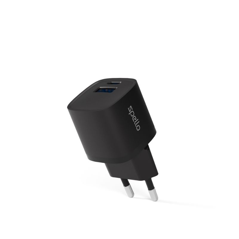 Spello 20W GaN charger - černá