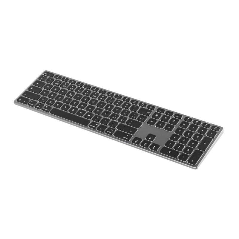 Epico UltraBoard Backlit Alu Wireless Keyboard EK25 for Mac | HU | Space Grey | Numeric Keypad | Quiet Typing
