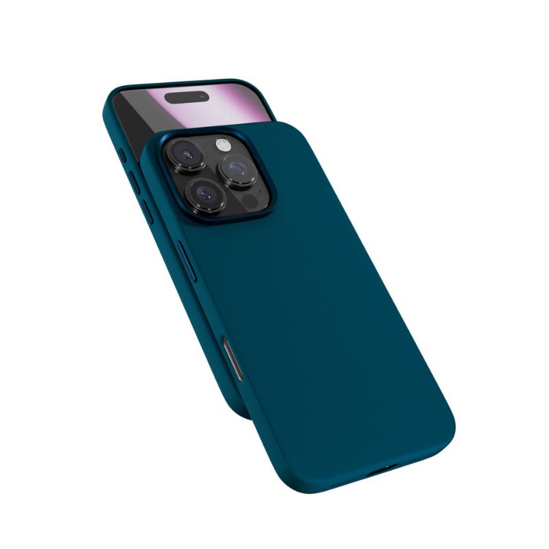Epico Mag+ Silicone Case Pro iPhone 16 Pro - petrolejová modrá